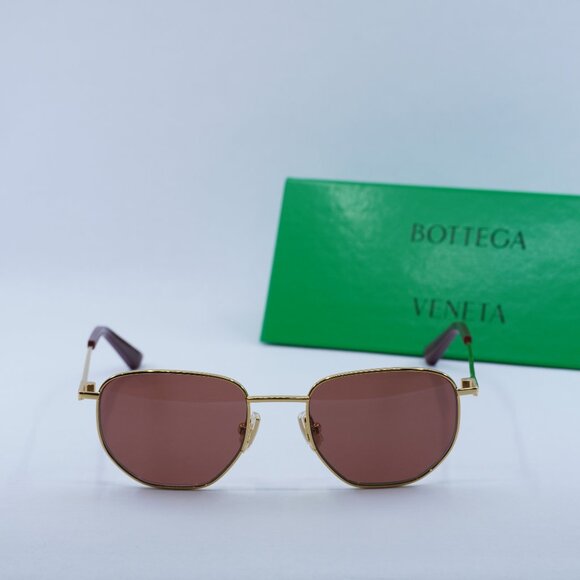Final Price! Bottega Veneta BV1301S 003 Gold Brown Sunglasses main image 6